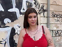 GERMAN SCOUT - CURVY BIG Inborn TITS TEEN TAYLEE WOOD Entice TO FUCK AT MODEL JOB