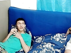 Stepsister enters my room very horny and fucks me while I converse to my girlfriend on the smartphone - Porn in Spanish Stepsister enters my room very horny and fucks me while I converse to my girlfriend on the smartphone - Porn in Spanish