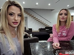 A man fucks his stepdaughter's girlfriend. A man fucks his stepdaughter's girlfriend.