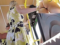 Stunning summer suit upskirt movie