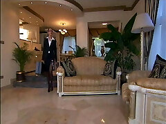 Woman takes two cocks &ndash; one in the facehole, the other one in her pussy