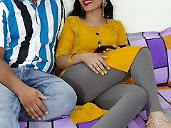 Indian sexy girl Priya lured stepbrother by watching adult film with him