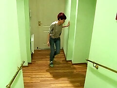 Guy in uniform sucked and plowed in lewd voyeur home made video