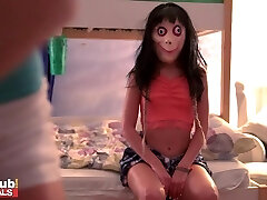 MOMO Challenge in a fantastic FFFM foursome with spooky bitches
