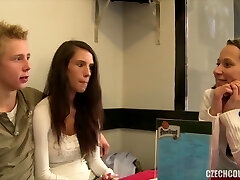 Big-chested Model In Bathrooms Big-chested Model In Bathrooms