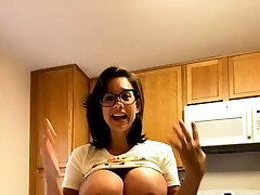 Busty curly brunette with big bumpers fucks on couch Busty curly brunette with big bumpers fucks on couch