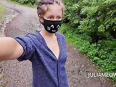 I demonstrate boobs on a rural road I demonstrate boobs on a rural road