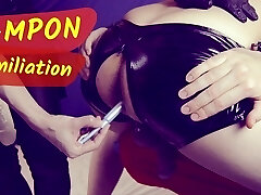 TAMPON in his ass after hard PEGGING... no Jism this time!!