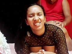 Daddy and stepdaughter collective bed