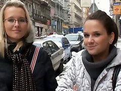 Her blondie friend waits her while she is sucking prick for money Her blondie friend waits her while she is sucking prick for money