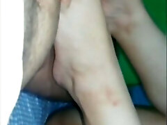 Latin Latina MILF assistant with a big butt masturbating me with her feet Latin Latina MILF assistant with a big butt masturbating me with her feet