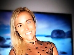 Sexy blonde girl loves to jerk Sexy blonde girl loves to jerk