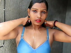 Super-fucking-hot And Sexy Bathing Suit Girl PINKI Desi Savar taking a bath