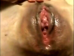 Nice girl is gaping slim slit in close up and having orgasm Nice girl is gaping slim slit in close up and having orgasm