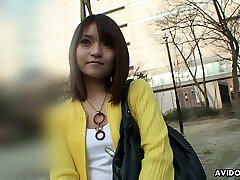 Asian girl with wooly snatch Kimoko Tsuji hooks up with slightly known dude