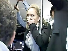 Ultra-kinky blond groped to multiple orgasm on bus & fucked Ultra-kinky blond groped to multiple orgasm on bus & fucked