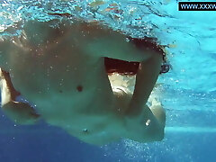 Kittina Clairette super-steamy Hungarian teen underwater