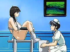 Hentai lusty babe in hospital cunt fingered by a hot nurse