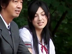 Best Japanese gal Saori Hara in Outstanding College/Gakuseifuku, Outdoor JAV scene
