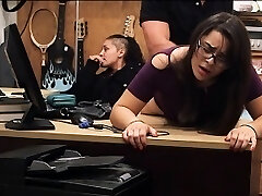 2 hot damsels try to steal and get drilled by pawnkeeper 2 hot damsels try to steal and get drilled by pawnkeeper