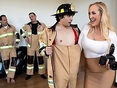 Sexy Cougar Photographer Fucks A Young Fireman - at ebrazz.tv