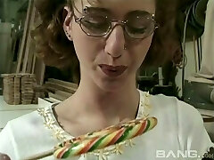 Exhibitionist damsel fucks her pussy with a fucktoy at a gangbang