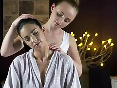 Massage Rooms Face sitting orgasms for horny young sapphic