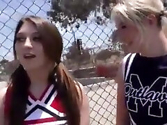 Two cheerleaders
