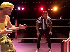 FAKEhub Originals Teen Machine Vs Bulldozer in wild and mischievous wrestling