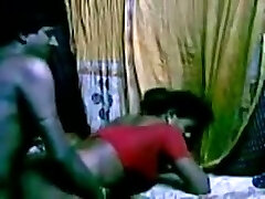 Horny Indian maid got humped hard in her vag by mate in her room