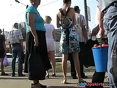 cougar outdoor panty upskirt