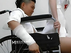 Wondrous Japanese nurse with hot lingerie have a hardcore sex with her big dick patient