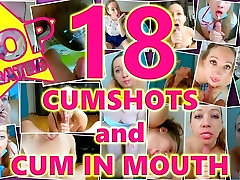 Best of Amateur Cum In Hatch Compilation! Huge Multiple Cumshots and Oral Creampies! Vol. 1