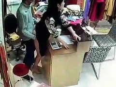 Chinese owner have fuck-fest during service hours