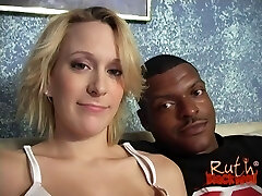Pregnant interracial drill with a big facial in her eye