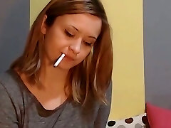 Smoking hot brunette honey with just awesome huge breasts worked on webcam