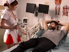 Super-fucking-hot nurse goes far beyond medical treatment