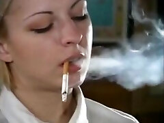 Horny Smoking Schoolgirl can't get enogh Smoke