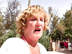 AuntJudysXXX - Super-naughty Mature Cougar Mrs. Molly Sucks Your Boner by the Pool (POV)
