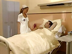 Teenie nurse Tyra Misoux gives her patient a nice oral