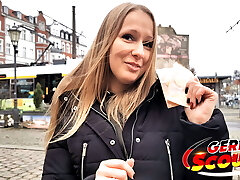 GERMAN SCOUT - FIRST ANAL FOR CURVY Teenie AT STREET CASTING