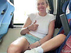 Risky! Girl Jizzes On Public Bus With Vibrator Risky! Girl Jizzes On Public Bus With Vibrator