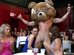 Chicks Deepthroating Dicks In Strip Club.