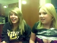 friends displaying tits together on webcam