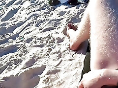 Outdoor romp on a nudist beach in Bahia