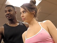 Pumped ebony Fucks in the ring young and insatiable lover