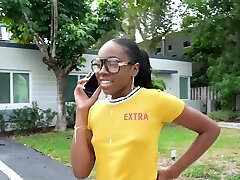 Black slut Amari Anne has to suck a wood before getting fucked Black slut Amari Anne has to suck a wood before getting fucked