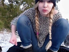 college girl Slut Frolicking Out In The Snow college girl Slut Frolicking Out In The Snow