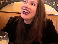 Cheeky cougar takes a whole load of heavy jizz-shotgun in public toilet