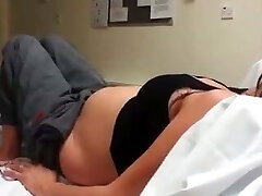 Pregnant contracting belly Pregnant contracting belly